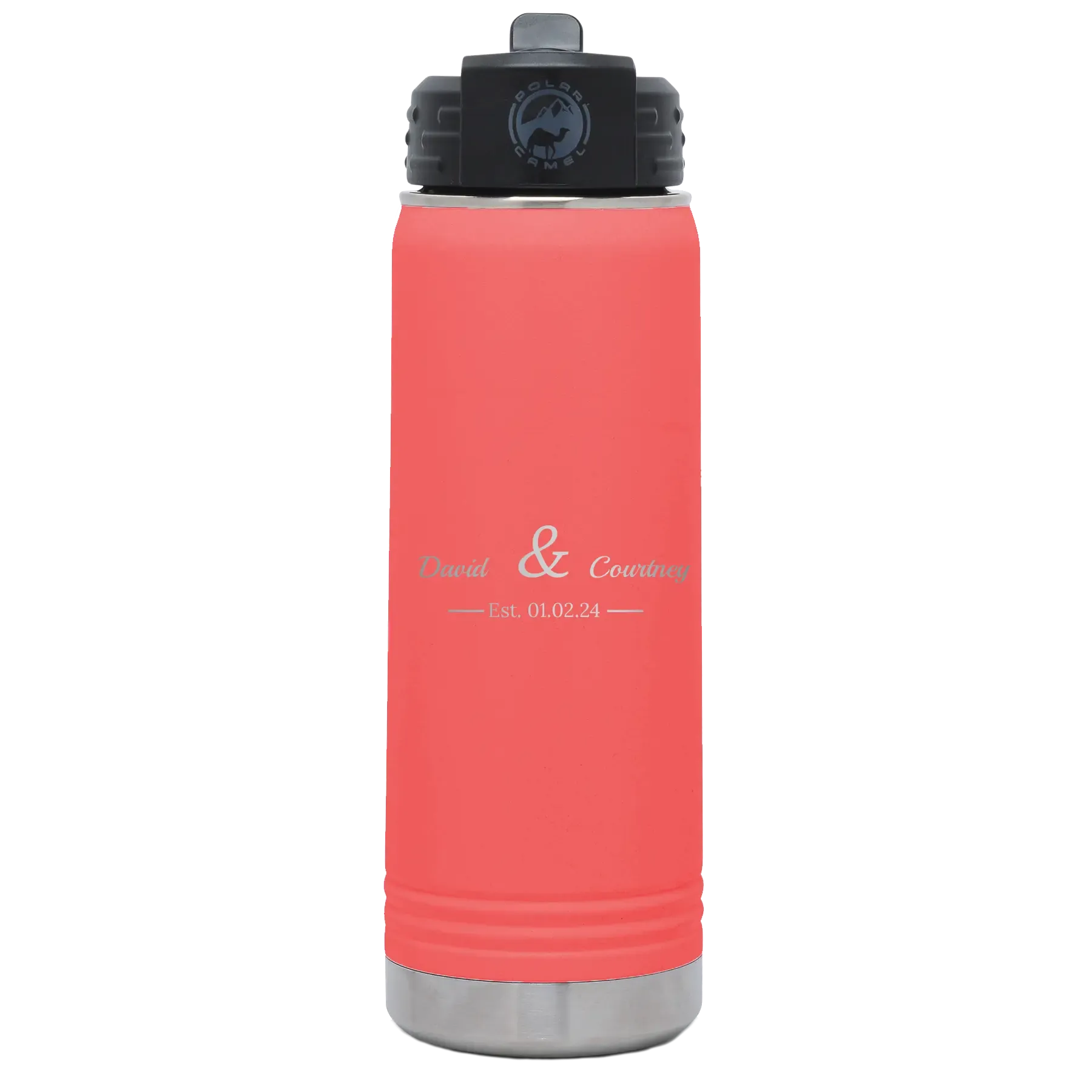 9vPersonalized-2-Lines-Name-Anniversary-20-oz-Water-Bottle-Coral