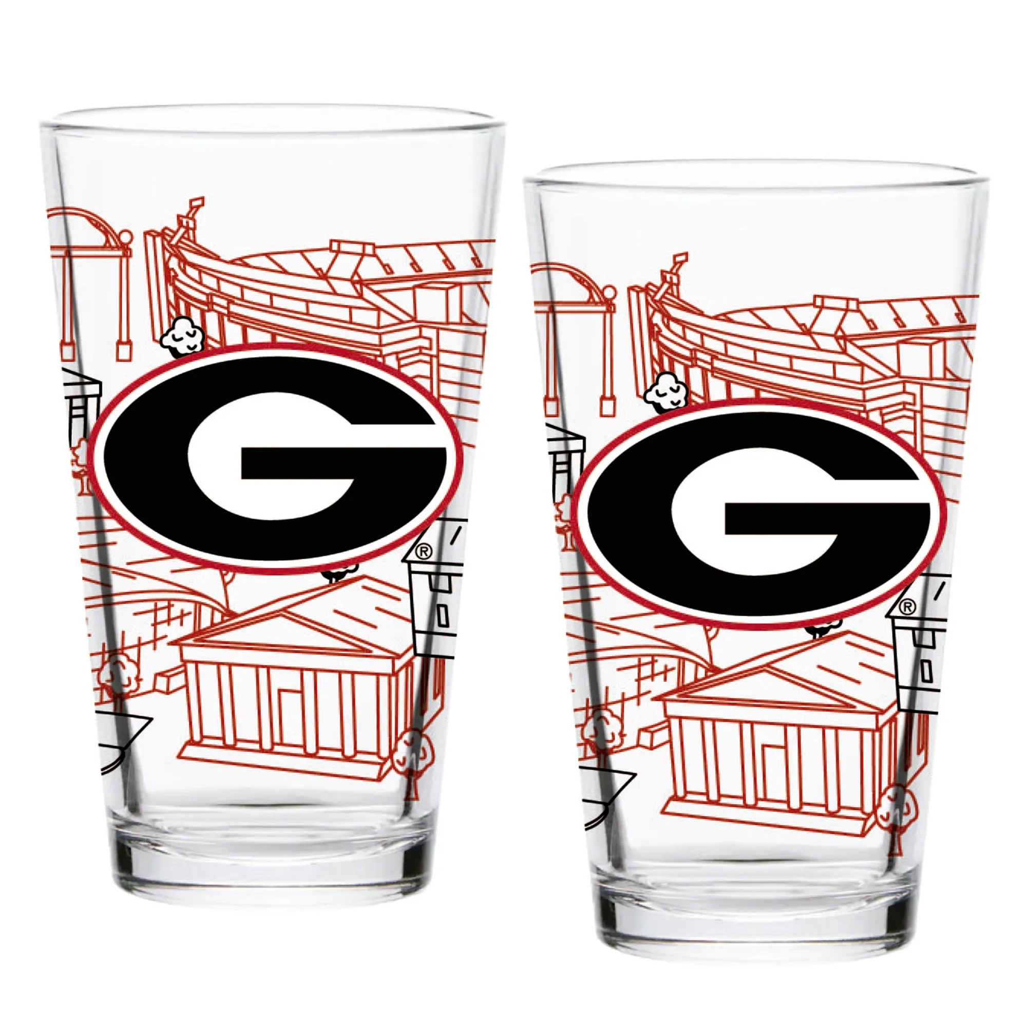 9vSet-of-2-Georgia-Bulldogs-Campus-Line-Art-16oz-Pints