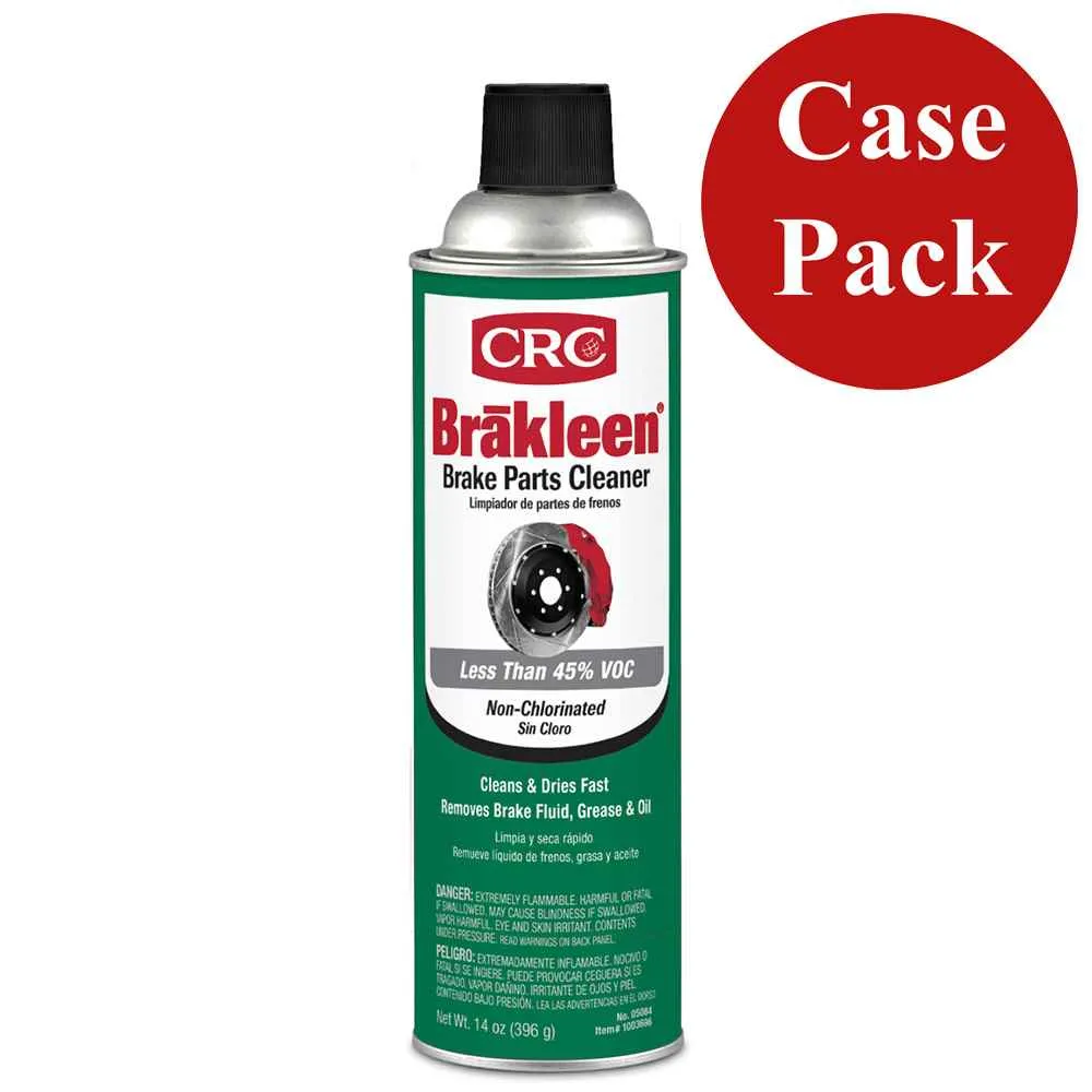 9xBrakleen-Brake-Parts-Cleaner-Non-Chlorinated-14oz-05084-Case-of-12