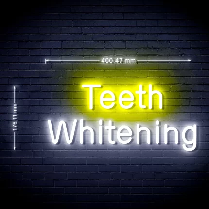 Dentist Teeth Whitening Flex Silicone LED Sign (Neon-Style, LED Technology)