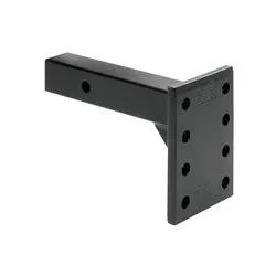 Pintle Hook Receiver Mount 7-5/8"L 12000 Black