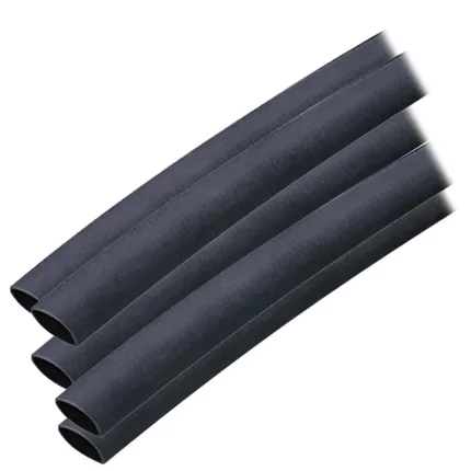 Adhesive Lined Heat Shrink Tubing (ALT) - 3/8" x 12" - 5-Pack - Black