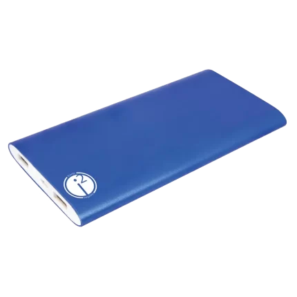 Iconic Imprint 8000mAh Power Bank & Wireless Charger - Blue