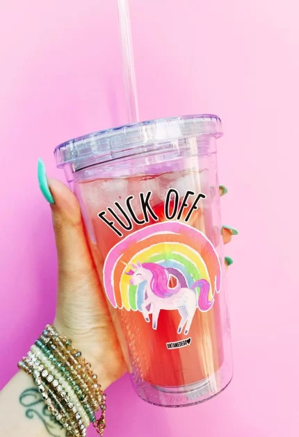 Fuck Off Cold  Acrylic Tumbler