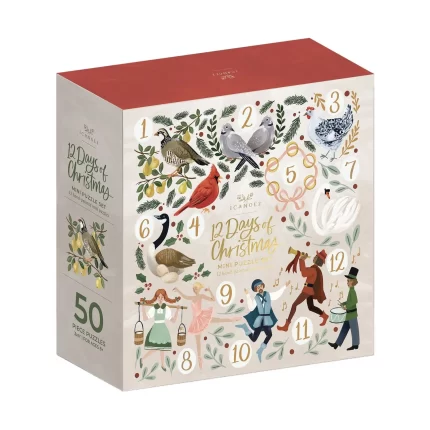 12 Days of Christmas | Set of 12 50 Piece Jigsaw Puzzles
