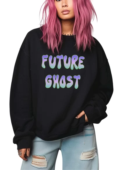 Future Ghost Halloween Crew Sweatshirt
