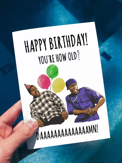 Happy Birthday Funny Damnn Greeting Card