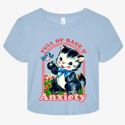 Full Of Rage & Anxiety Graphic Baby Tee