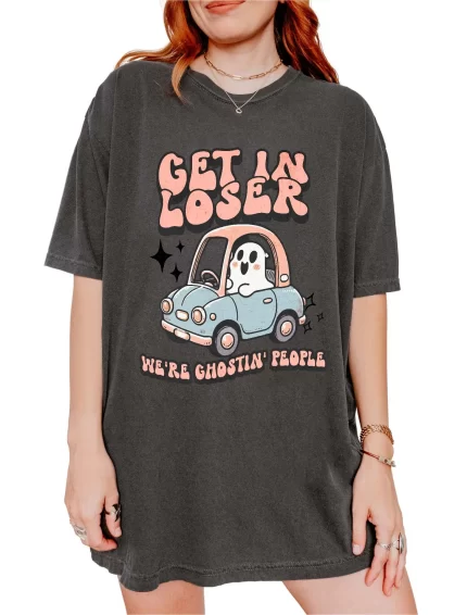 Get In Loser Ghosty Halloween Tee