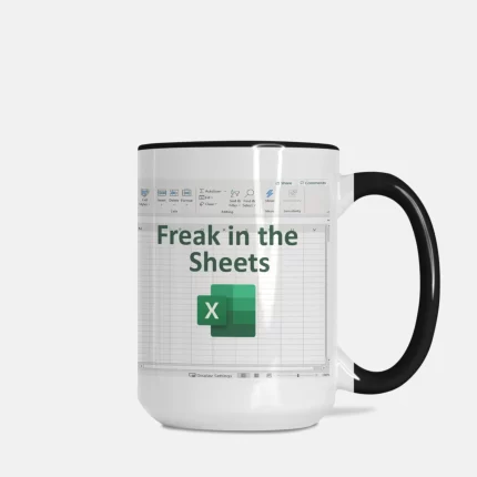 Freak In The Sheets Accent Mug