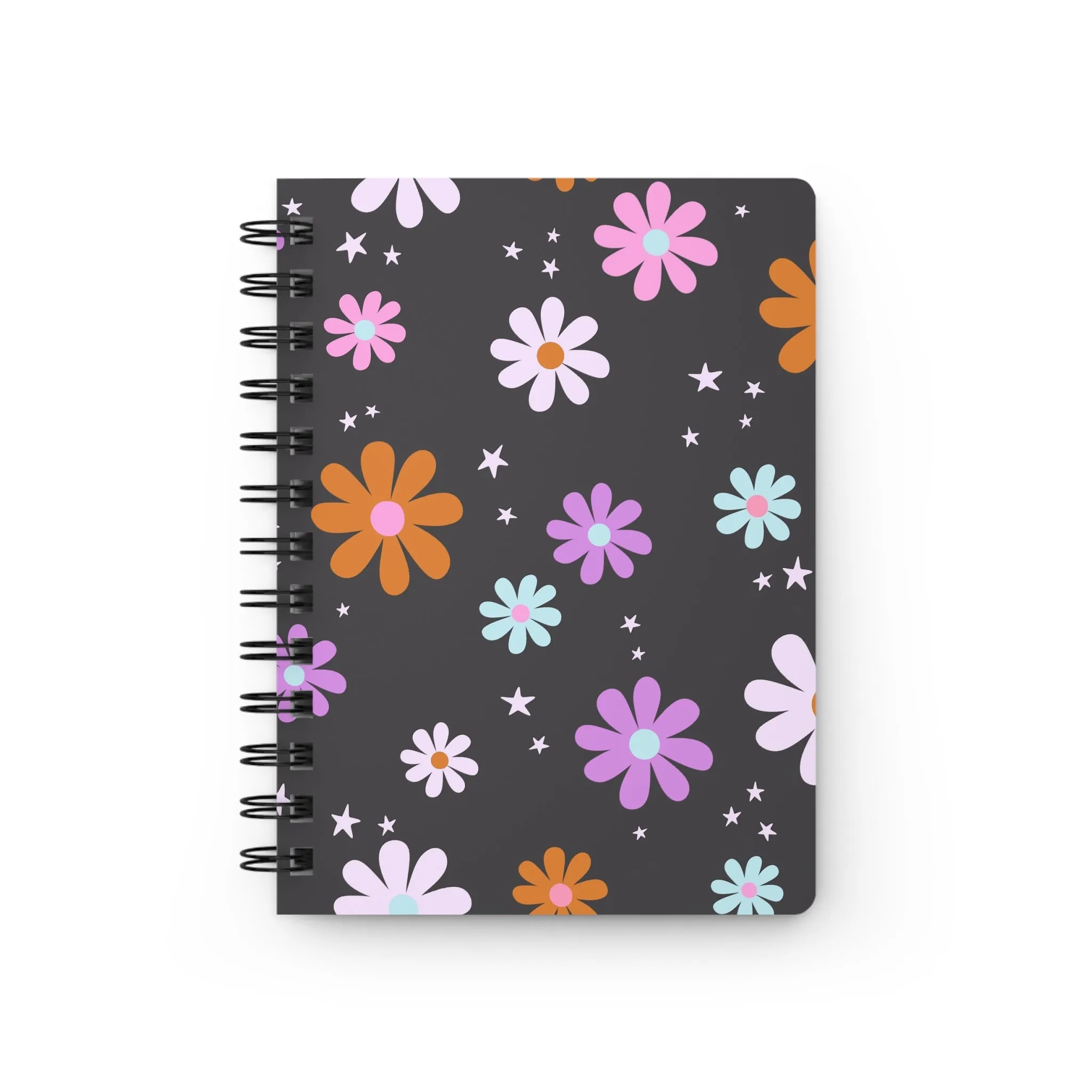 2xFlower-Power-Spiral-Bound-Journal