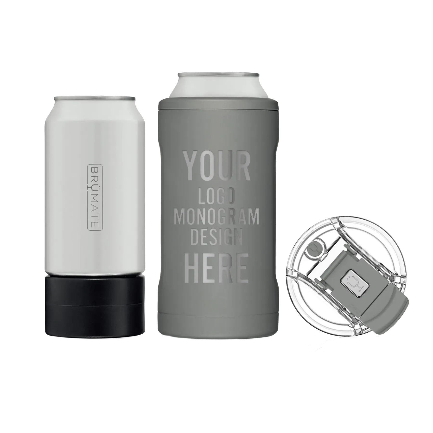 3gPersonalized-BruMate-Hopsulator-Trio-MUV-3-in-1-Matte-Gray