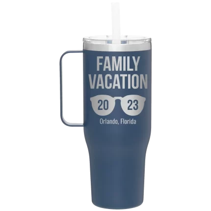Personalized Family Vacation 40 oz Tumbler Mug - Constellation