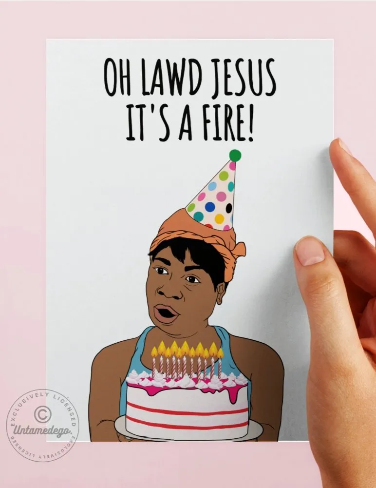 4hFunny-Birthday-Card-Sweet-Brown-Oh-Lord-Jesus-It-s-A-Fire-Greeting-Card