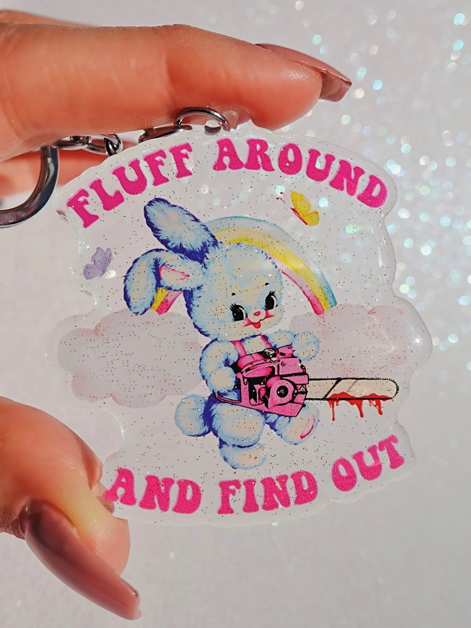 5qFluff-Around-And-Find-Out-Acrylic-Keychain