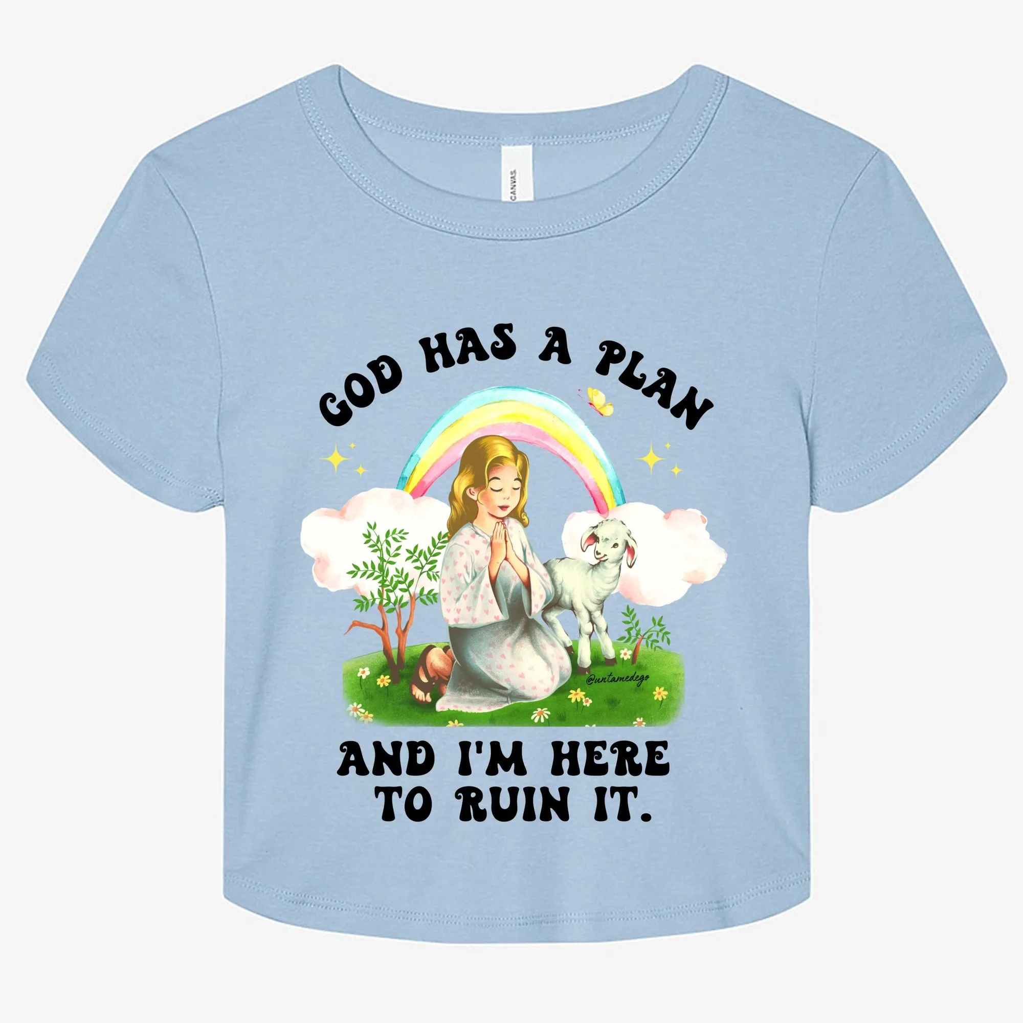 5qGod-Has-A-Plan-And-I-m-Here-To-Ruin-It-Graphic-Baby-Tee