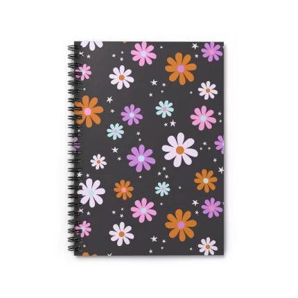 Flower Power Spiral Notebook - Ruled Line