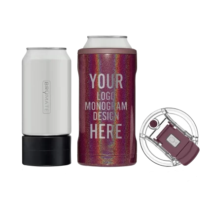 Personalized BruMate Hopsulator Trio MUV 3-in-1 - Glitter Merlot