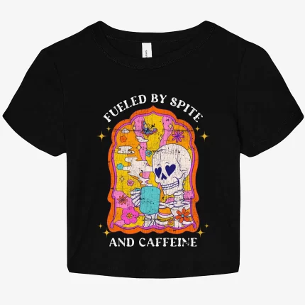Fueled By Spite And Caffeine Graphic Baby Tee