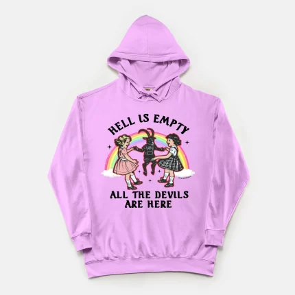 Hell Is Empty All The Devils Are Here Vintage Wash Hoodie