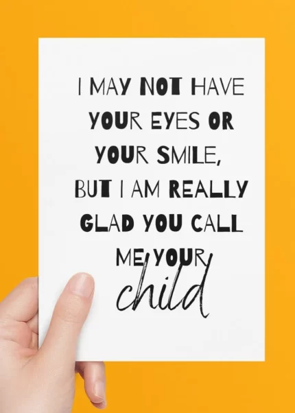 Glad You Call Me Your Child Stepdad Greeting Card