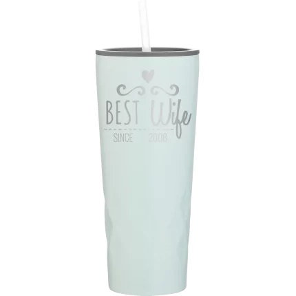 Personalized Best Wife 20.9 oz Tumbler - Meadow