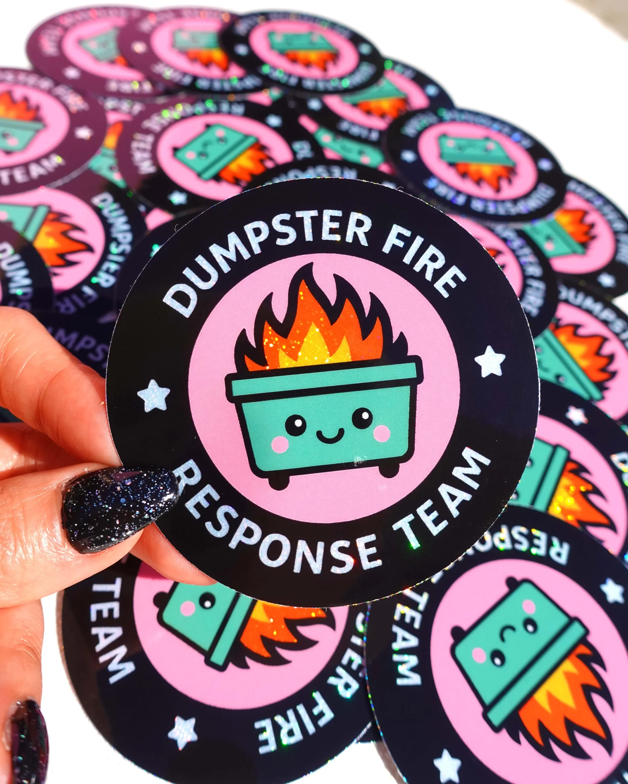 8fDumpster-Fire-Response-Team-Glitter-Holographic-Sticker