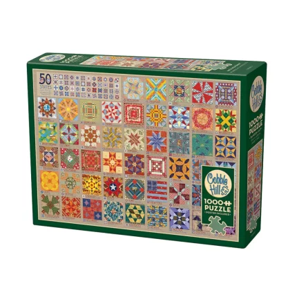 50 States Quilt Blocks | 1,000 Piece Jigsaw Puzzle