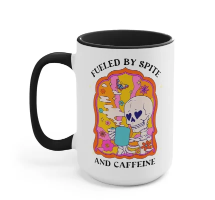 Fueled By Spite And Caffeine Mugs