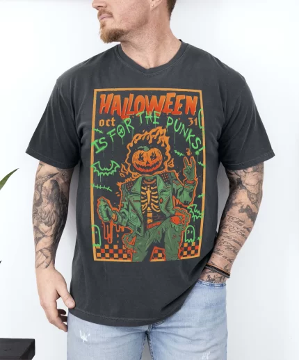 Halloween Is For The Punks Halloween Mens Tee
