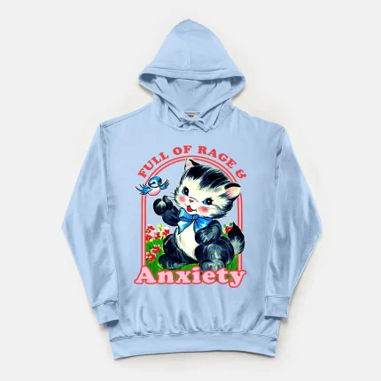 Full Of Rage & Anxiety Vintage Wash Hoodie