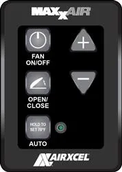 5-Key Wall Control Exhaust Only Black