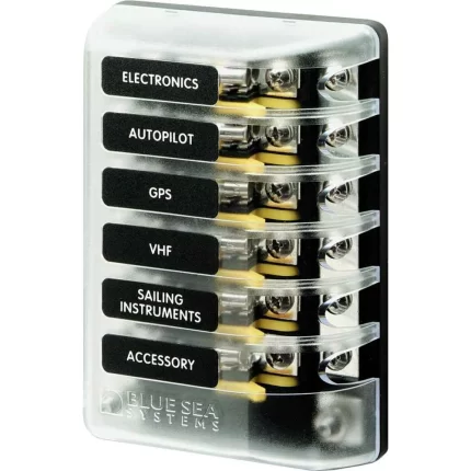 5015 ST Glass Fuse Block w/Negative Bus