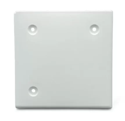 4-1/2″ Square Slide-Out Extrusion Cover – 3-hole – Polar White