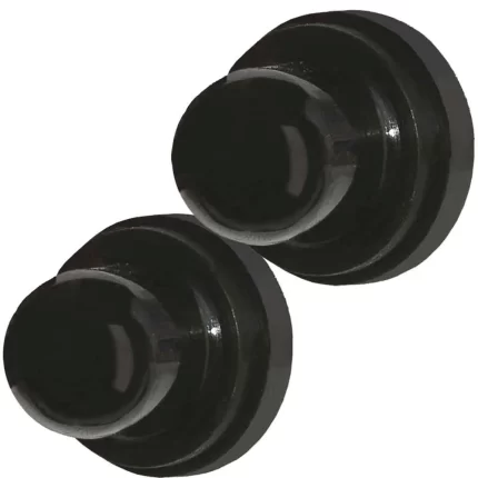 4137 Push Button Reset Only Circuit Breaker Boot - Black