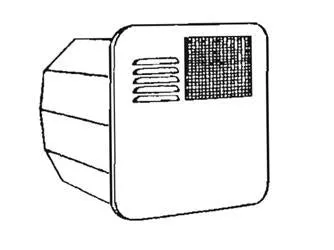 Access Door 4/6 Gal Colonial White Radius