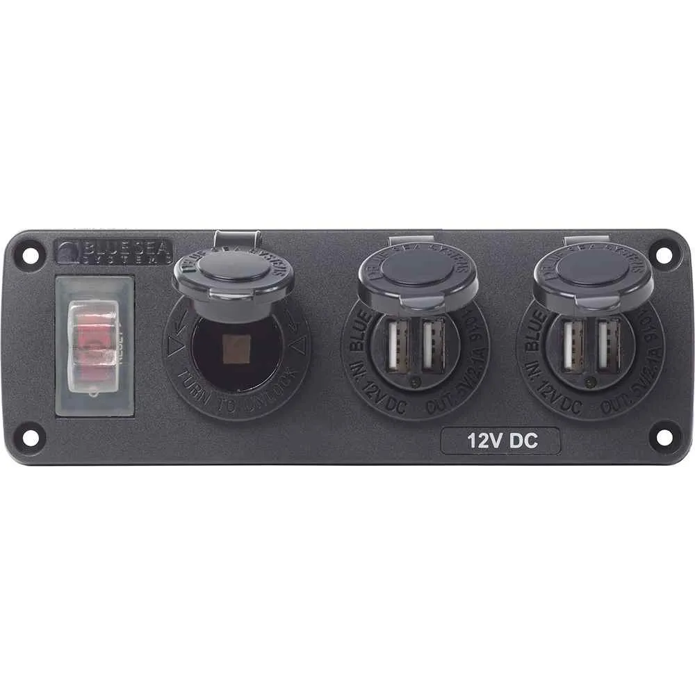 9e4365-Water-Resistant-USB-Accessory-Panel-15A-Circuit-Breaker-12V-Socket-2x-21A-Dual-USB-Chargers